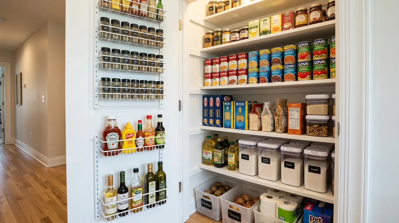 Give snacks their own controlled zone inspiration for an organized pantry.